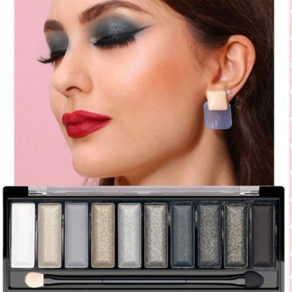Eyeshadow-Misslyn Eyeshadow Shades, Shade Of Nude, Pigmented Black Smokey nwt